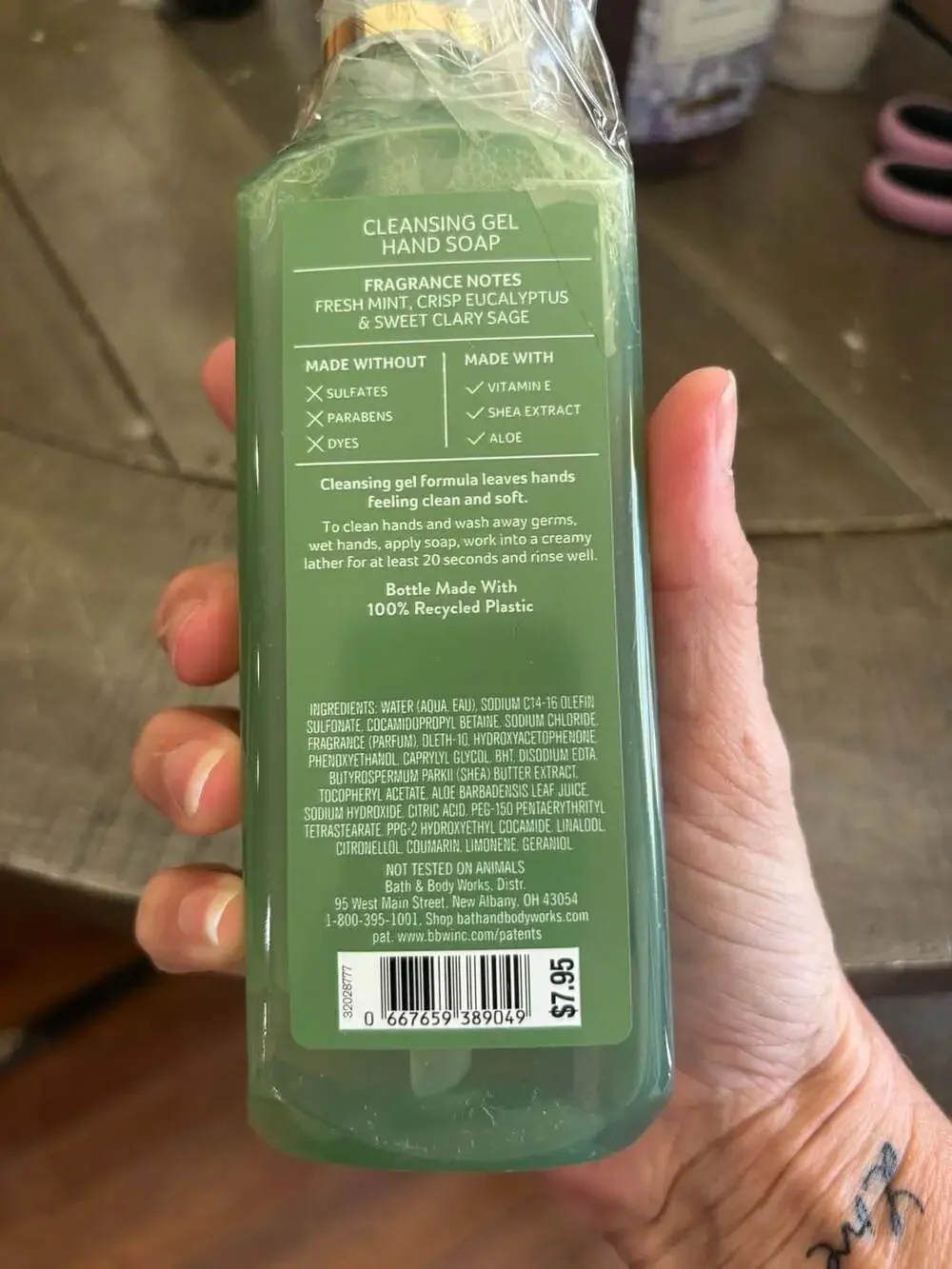 White Barn Eucalyptus Mint Cleansing Gel Hand Soap 8 Fl Oz
